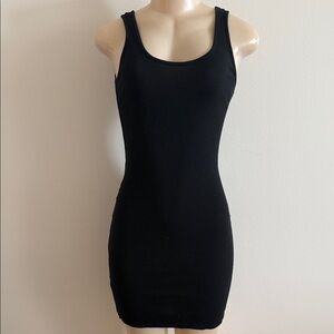 Ambiance Black Ribbed Mini Dress Size Small